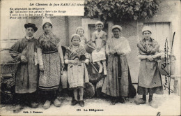 CPA Folklore Les Chansons De Jean Rameau Illustrees La Diligence - Kostums