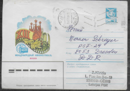 LETTONIE Lettre PAP 1989 - Lettland