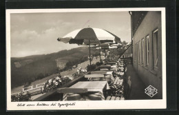 AK Sachsenberg-Georgenthal Am Aschberg / Vogtl., Sporthotel Waldgut-Aschberg, Blick Vom Balkon - Sonstige & Ohne Zuordnung