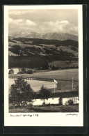 AK Scheidegg / Allgäu, Blick über Das Strandbad Auf Die Berge - Sonstige & Ohne Zuordnung