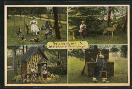 AK Reichenbach I.V., Schöne Aussicht, Märchengruppen - Reichenbach I. Vogtl.