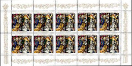 RFA Poste N** Yv:1663 Mi:1831 Weihnachten Maria Verkündigung Hoher Dom Augsburg Feuillet De 10 - Glasses & Stained-Glasses