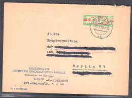 DDR. ZKD-Brief Mit  EF. Mi.-Nr. 30 II M - Sonstige & Ohne Zuordnung