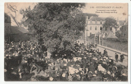 22 - GUINGAMP - Le Marché Aux Vaches Place Du Champ-au-roy - Tres Belle Animation - Cpa - Côtes D'armor - Guingamp