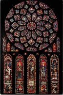 Art - Vitraux Religieux - Cathédrale De Chartres - Rose Nord - CPM - Voir Scans Recto-Verso - Gemälde, Glasmalereien & Statuen