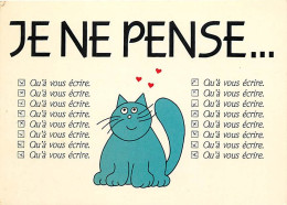Animaux - Chats - Dessin - Illustration - CPM - Voir Scans Recto-Verso - Cats