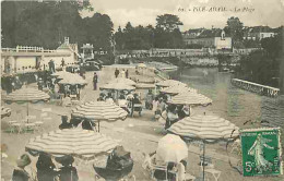 95 - L'Isle D'Adam - La Plage - Animé - CPA - Voir Scans Recto-Verso - L'Isle Adam
