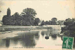 95 - L'Isle D'Adam - Vue Sur L'Eglise Et Le Château - CPA - Voir Scans Recto-Verso - L'Isle Adam
