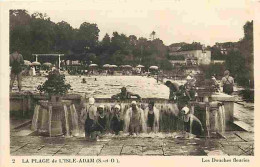 95 - L'Isle D'Adam - Les Douches Fleuries - Animé - CPA - Voir Scans Recto-Verso - L'Isle Adam