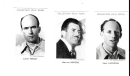 DB17 - VIGNETTES FELIX POTIN ALBUM 1954 - LOUIS LACHENAL - MAURICE HERZOG - LIONEL TERRAY - ALPINISME - Félix Potin