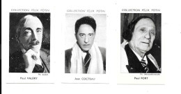 DA62 - VIGNETTE FELIX POTIN ALBUM 1954 - PAUL VALERY - JEAN COCTEAU - PAUL FORT - Félix Potin