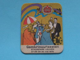 GAMBRINUS FEESTEN > Stadspark LEUVEN 1976 ( Zie / Voir SCAN ) STELLA ARTOIS > België ! - Beer Mats