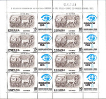 Espagne Poste N** Yv:2338 Mi:2604 Ed:2719 Dia Del Sello Carro De Correo Romano Planche De 8 - Nuovi
