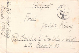 German Feldpost WW2 - Bataillon D VI (3. Kompanie) Posted 29.6.1944. Postal Weight 0,09 Kg. Please Read Sales Conditions - Militaria