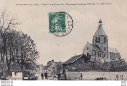 A12-45) BOISCOMMUN - LOIRET - L ' EGLISE - VUE D ' ENSEMBLE - MONUMENT HISTORTQUE - ANIMEE - HABITANTS - EN  1908 - Sonstige & Ohne Zuordnung
