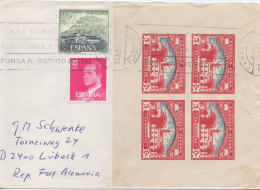 CAMBRILLS TARRAGONA  A ALEMANIA CON HOJITA GUERRA CIVIL COCINAS ECONOMICAS AYAMONTE - Storia Postale
