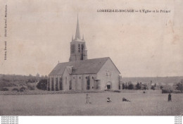A16-77) LORREZ LE BOCAGE - L ' EGLISE ET  LE  PRIEURE - ANIMATION - EN 1907  - ( 2 SCANS ) - Lorrez Le Bocage Preaux