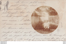 16) ANGOULEME - CARTE PHOTO - LIEU A IDENTIFIER - ENFANT EN MEDAILLON - EN 1902 - ( 2 SCANS ) - Angouleme