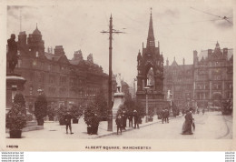 A22- MANCHESTER - ALBERT SQUARE - EN 1918 -  ( 2 SCANS ) - Manchester