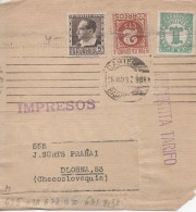 SEGUNDA REPUBLICA FRONTAL IMPRESOS A CHECOSLOVAQUIA ESPERANTO 1937 - Esperanto