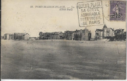 D 80.FORT MAHON.   LA PLAGE . CARTE ECRITE - Fort Mahon