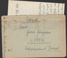 German Feldpost WW2 To Soissons In France - Geräte-Kolonne Luftnachrichten-Abteilung 39 Posted München 28.9.1941 W/lette - Militaria