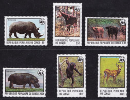 1978 CONGO - Animali In Pericolo, Yvert N. 499/504 WWF 6 Val. MNH/** - Autres & Non Classés