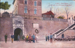 Aq219 Cartolina Zara Porta Manna Con La Lapide Della Redenzione  Croatia Croazia - Greetings From...