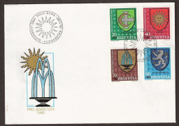 (alm)  SUISSE PRO JUVENTUTE  FDC 1980 Armoiries - Briefe U. Dokumente