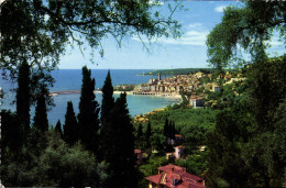 CPA Menton A M Vue Generale Prise A Travers Des Oliviers - Menton