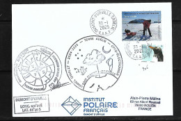 55-Y&T 906 Et 1092 Les Femmes Et Les Hommes Des TAAF Pli Du 30.1.2025 Terre Adélie. Signé Grégory Salvi Ismaël Charlet - Briefe U. Dokumente