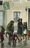 Illustrateur Animaux Humanisés Habillés The Band Of Hope  Lapin Singes Chien Chats   RV - Dressed Animals