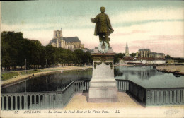 CPA Auxerre La Statue De Paul Bert Et Le Vieux Pont - Auxerre