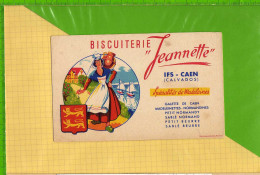 Buvard & Blotting Paper : Biscuiterie JEANNETTE  CAEN  Ifs & Cote 805 . 85 - Cake & Candy