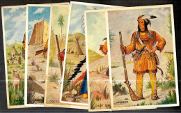 (Série De 6) CPSM Indiens CHEFS CELEBRES AMERINDIENS Tecumseh Big-Joseph Sitting-Bull Osceola Satanta Quanah - Native Americans