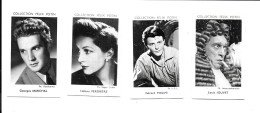 DA81 - VIGNETTES FELIX POTIN ALBUM 1954 - LOUIS JOUVET - GERARD PHILIPPE - GEORGES MARCHAL - HELENE PERDRIERE - Félix Potin