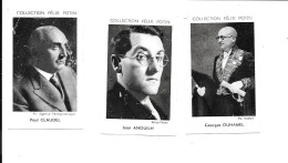 DA63 - VIGNETTE FELIX POTIN ALBUM 1954 - PAUL CLAUDEL - JEAN ANOUILH - GEORGES DUHAMEL - Félix Potin