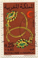 Maroc Poste Obl Yv: 637/638 Croissant-Rouge Marocain Bijoux (Beau Cachet Rond) - Andere & Zonder Classificatie