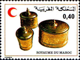 Maroc Poste N** Yv: 827/828 Croissant-Rouge Marocain Cuivres - Andere & Zonder Classificatie