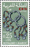 Maroc Poste N** Yv: 586/587 Croissant-Rouge Marocain Boucles D'oreille - Andere & Zonder Classificatie