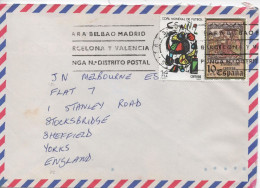 SITGES BARCELONA A UK SELLO NAVIDAD FUTBOL FIFA - Storia Postale