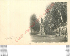 11.  CARCASSONNE .  Boulevard Barbès.  La Statue . - Carcassonne