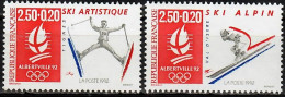1991 Jeux Olympiques à Albertville (V) YT 2709-10 / Sc B636-7 / Mi 2846-7 Neuf Sans Charniere / MNH / Postfrisch - Ungebraucht