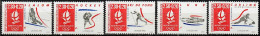 1991 Jeux Olympiques à Albertville (IV) YT 2676-80 / Sc B623-7 / Mi 2815-31 Neuf Sans Charniere / MNH / Postfrisch - Ungebraucht