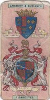 16 KING HENRY V-  Arms Of  Kings & Queens Of England 1906 - Lambert & Butler Card   -  3X7CMS - Antique, Royalty - Andere Merken