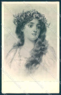 Artist Signed N. Prescott Davies Fashion Lady Viennoise Serie 6017 Pc TW2240 - Sonstige & Ohne Zuordnung