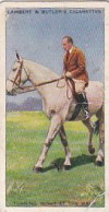 12 - HORSEMANSHIP 1938 - Lambert & Butler Card   -  3X7CMS - - Andere Merken