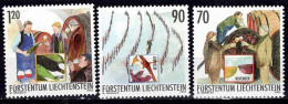 LIECHTENSTEIN  2003 THE YEAR OF THE WINEGROWER MI No 1333-5 MNH VF!! - Ungebraucht