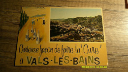 FRANCE  VALS LES BAINS  HUMORISTIQUE CURE THERMALE  PETANQUE  ANNEES 60  CURIEUSE FACON DE FAIRE LA CURE - Vals Les Bains