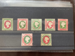 Heligoland = Selection 7 X Stamps, Sold As Seen, Mixed Condition As Per Scan - Heligoland (1867-1890)